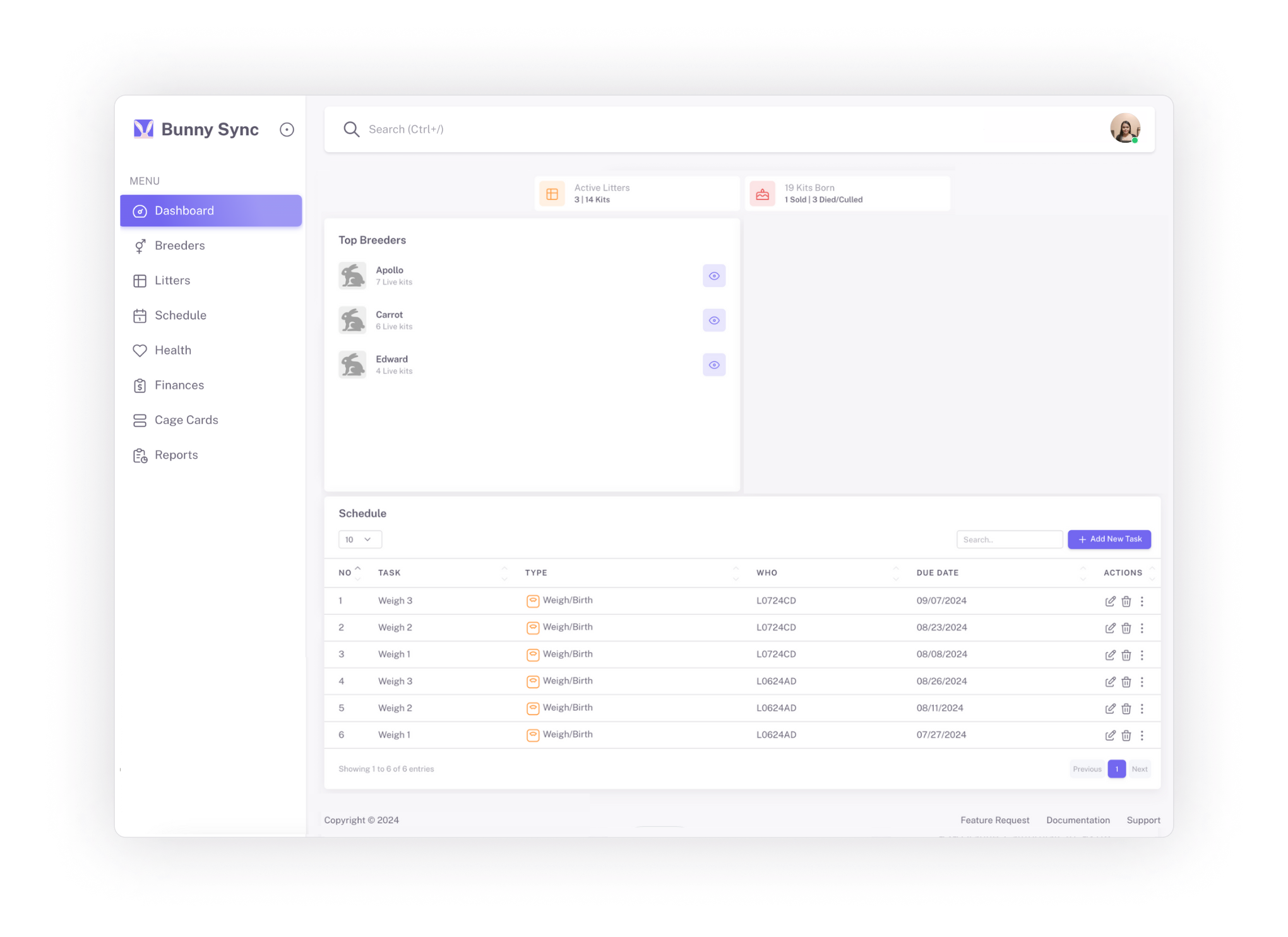 hero dashboard
